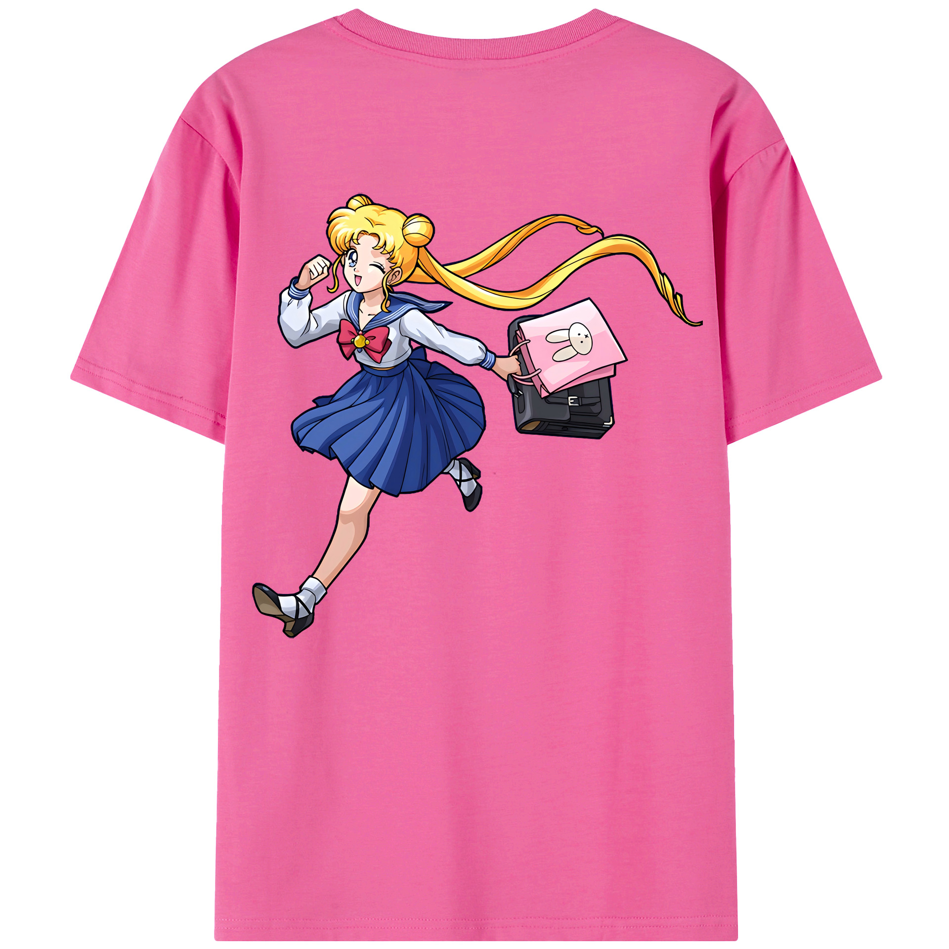（画像用） 美少女戦士セーラームーン 愛野 美奈子 あいの みなこ Sailor Moon Aino Minako レディース半袖Tシャツ(バックプリント)